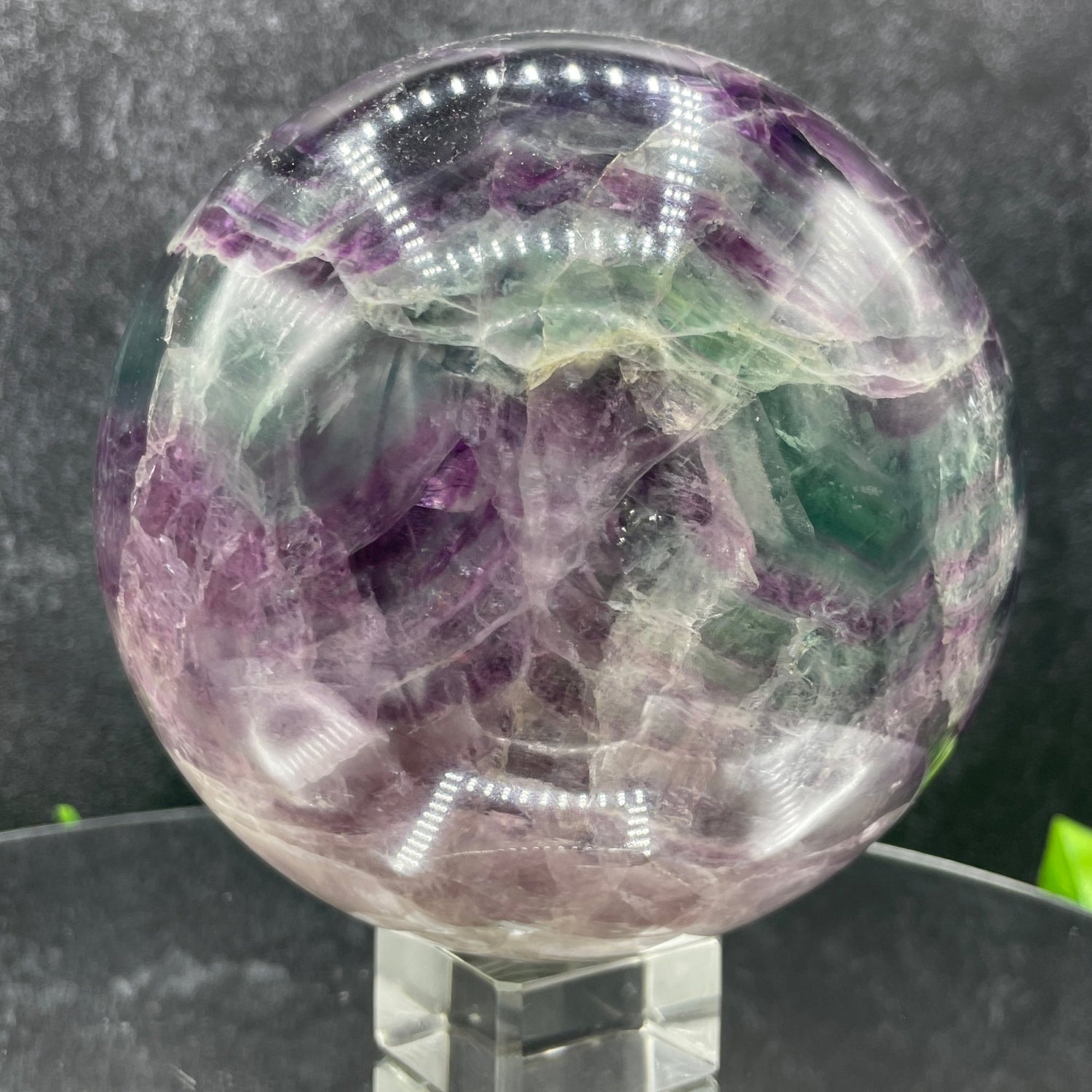 Rainbow Fluorite Sphere - Sage & Magic