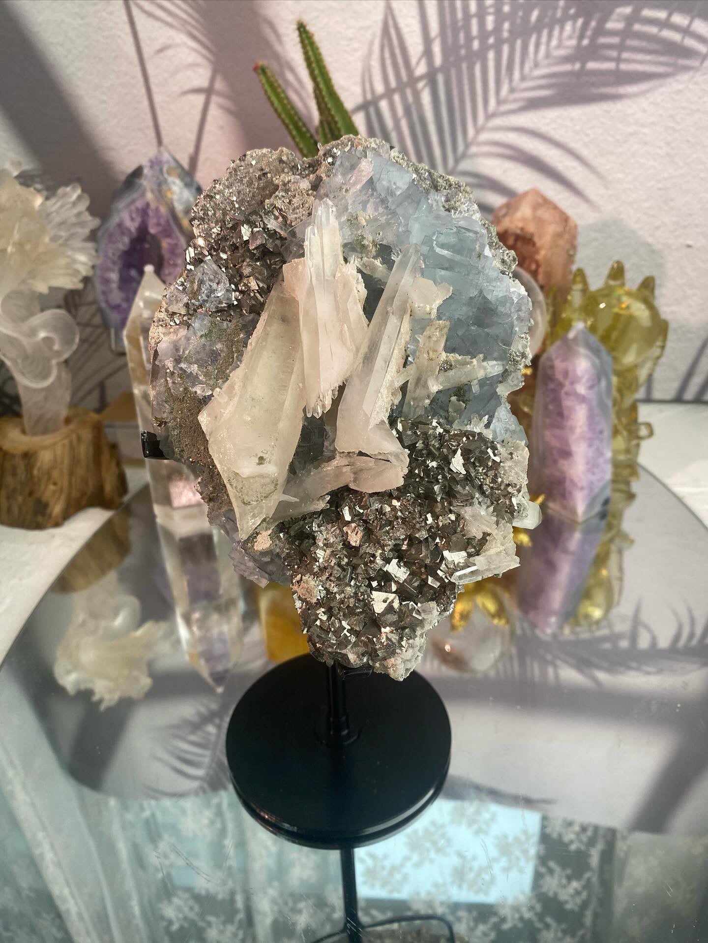 Rare Yaogangxian Fluorite, Clear Quartz, Pyrite, Chlorite and Calcite Specimen - Sage & Magic