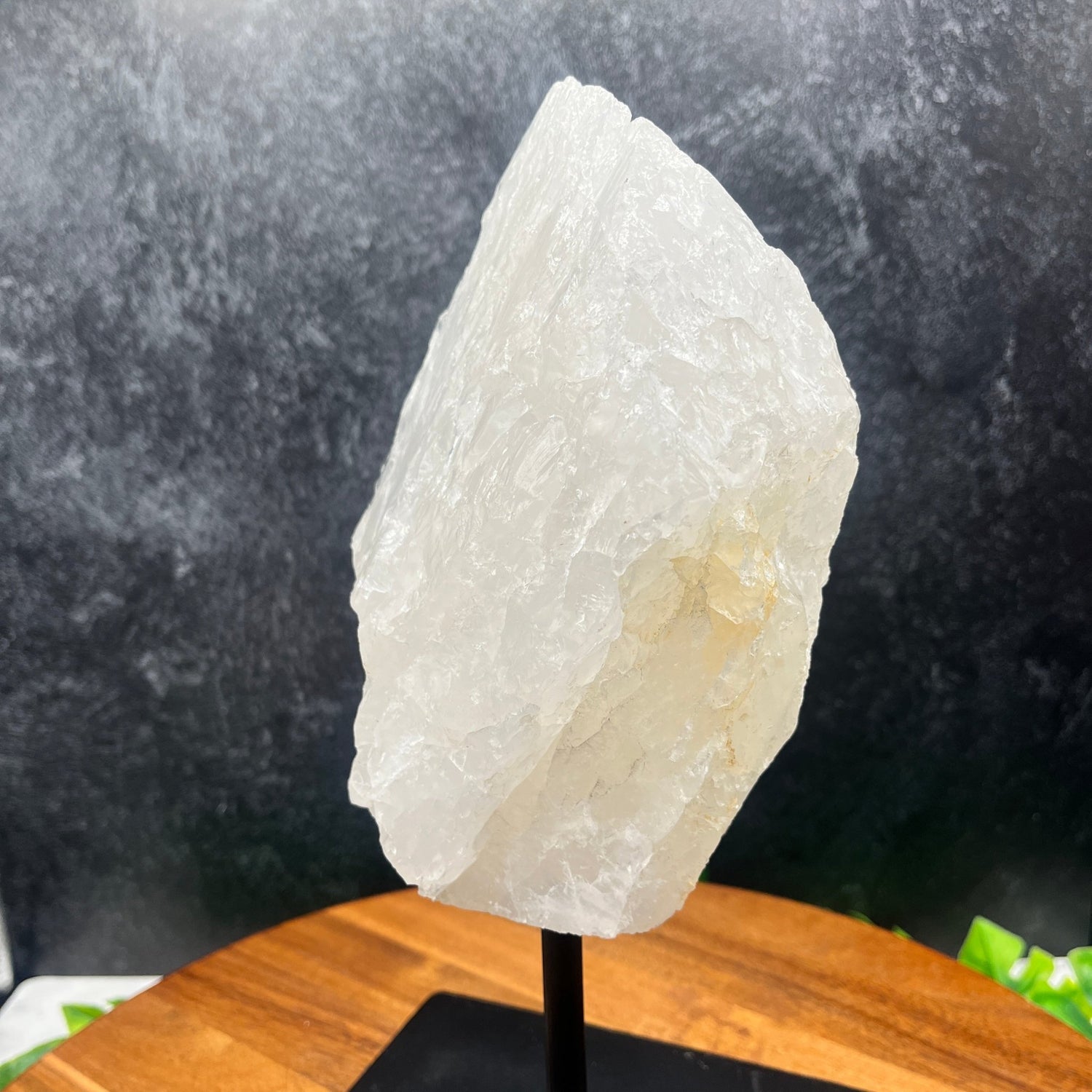 Raw Clear Quartz Chunk on Stand - Sage & Magic