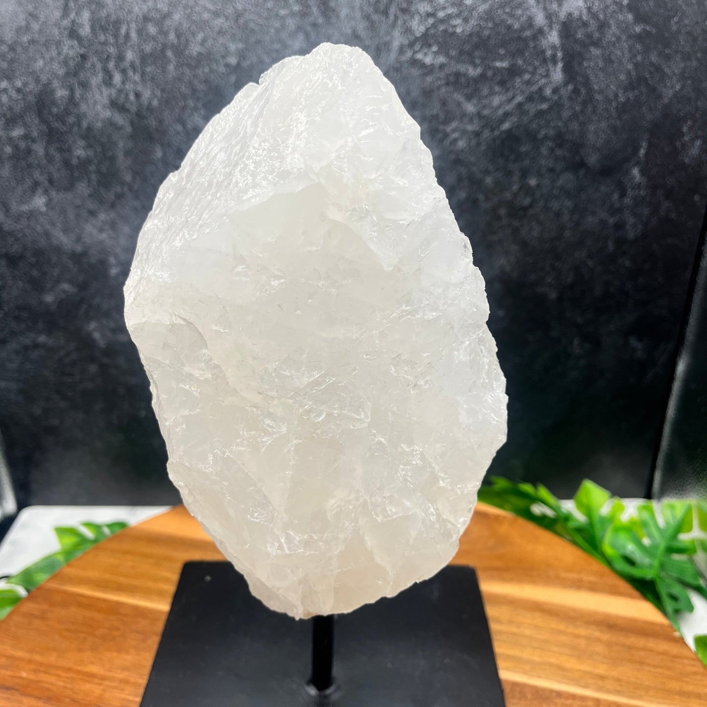 Raw Clear Quartz Chunk on Stand - Sage & Magic