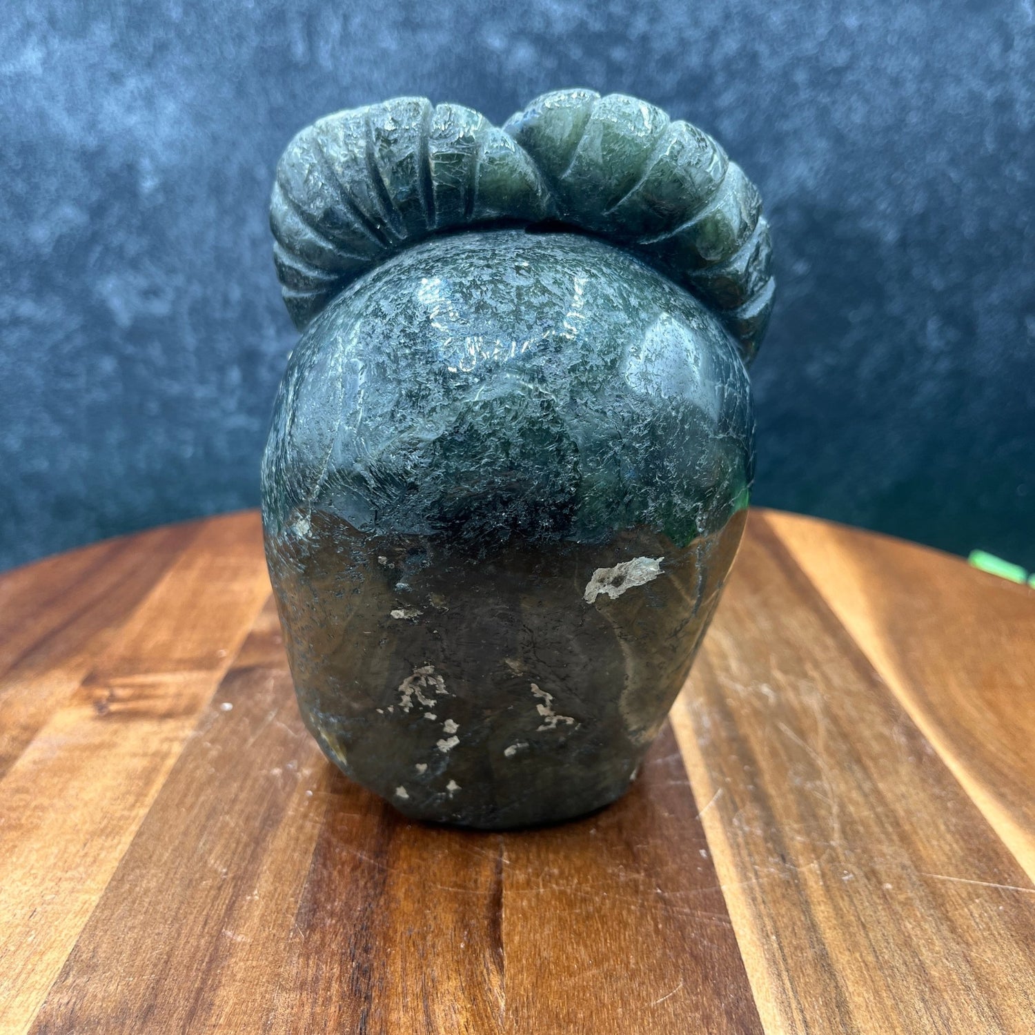 Raw Labradorite Skull with Horns - Sage & Magic