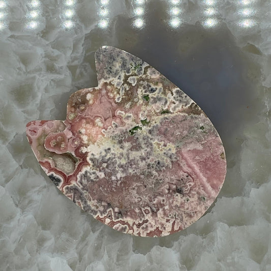 Rhodochrosite Cat Head Carving - Sage & Magic