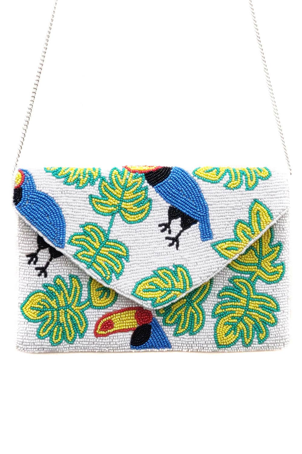 Rio Hand Embellished Clutch - Sage & Magic