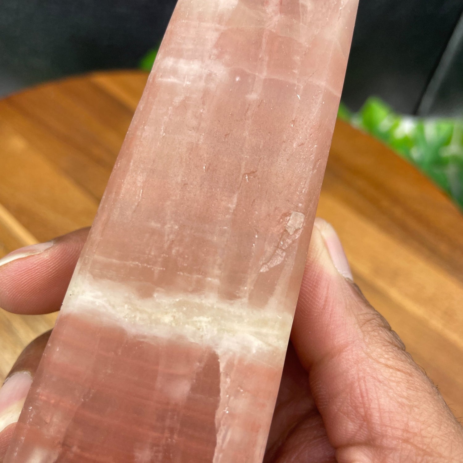 Rose Calcite Unpolished Tower - Sage & Magic