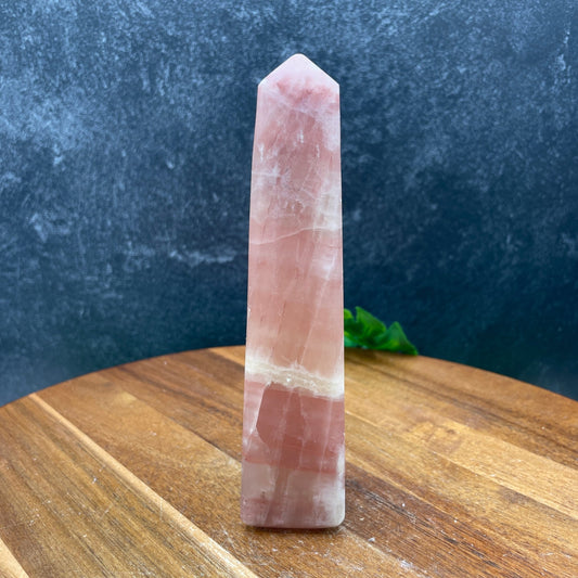 Rose Calcite Unpolished Tower - Sage & Magic