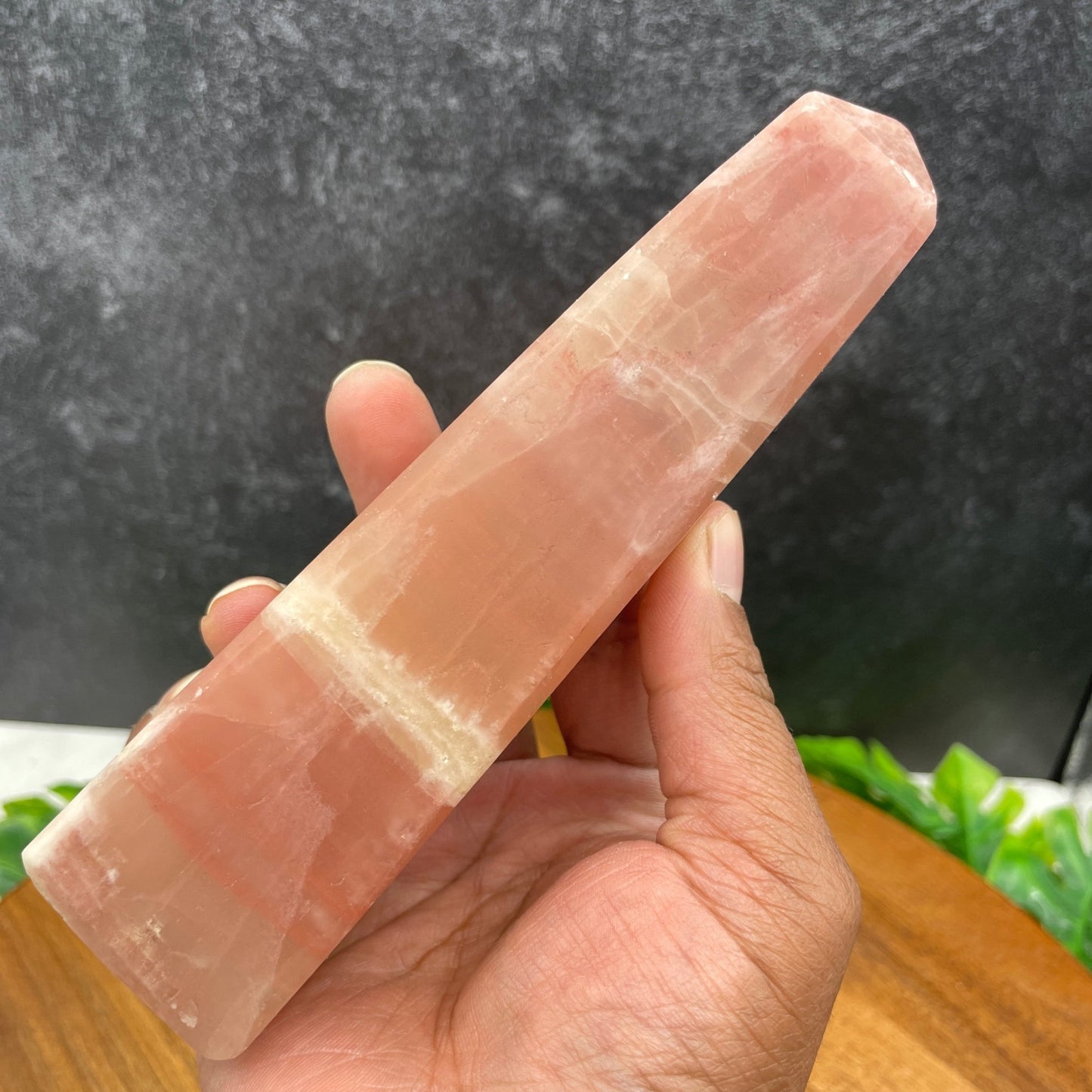 Rose Calcite Unpolished Tower - Sage & Magic