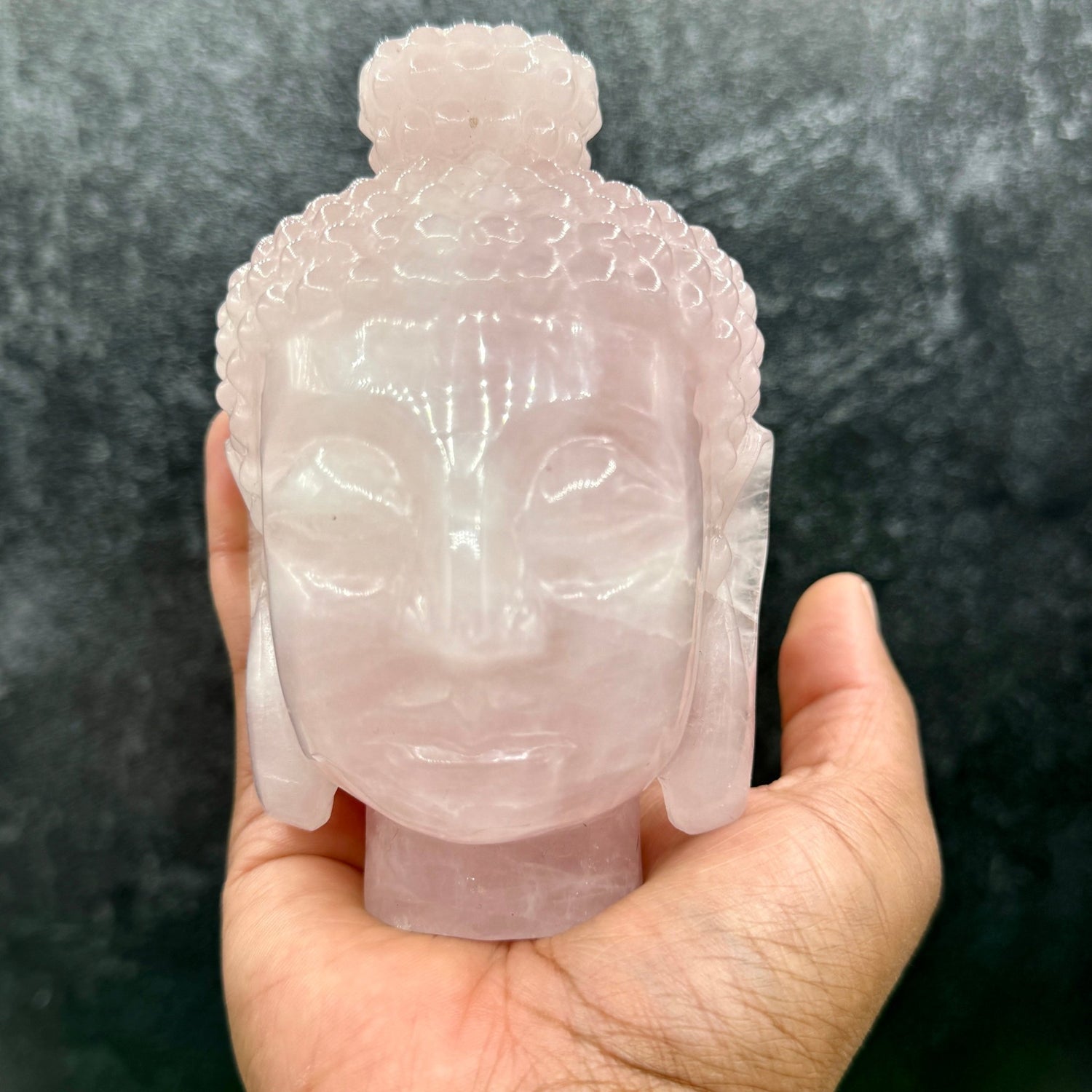 Rose Quartz Buddha Guanyin Bust - Sage & Magic