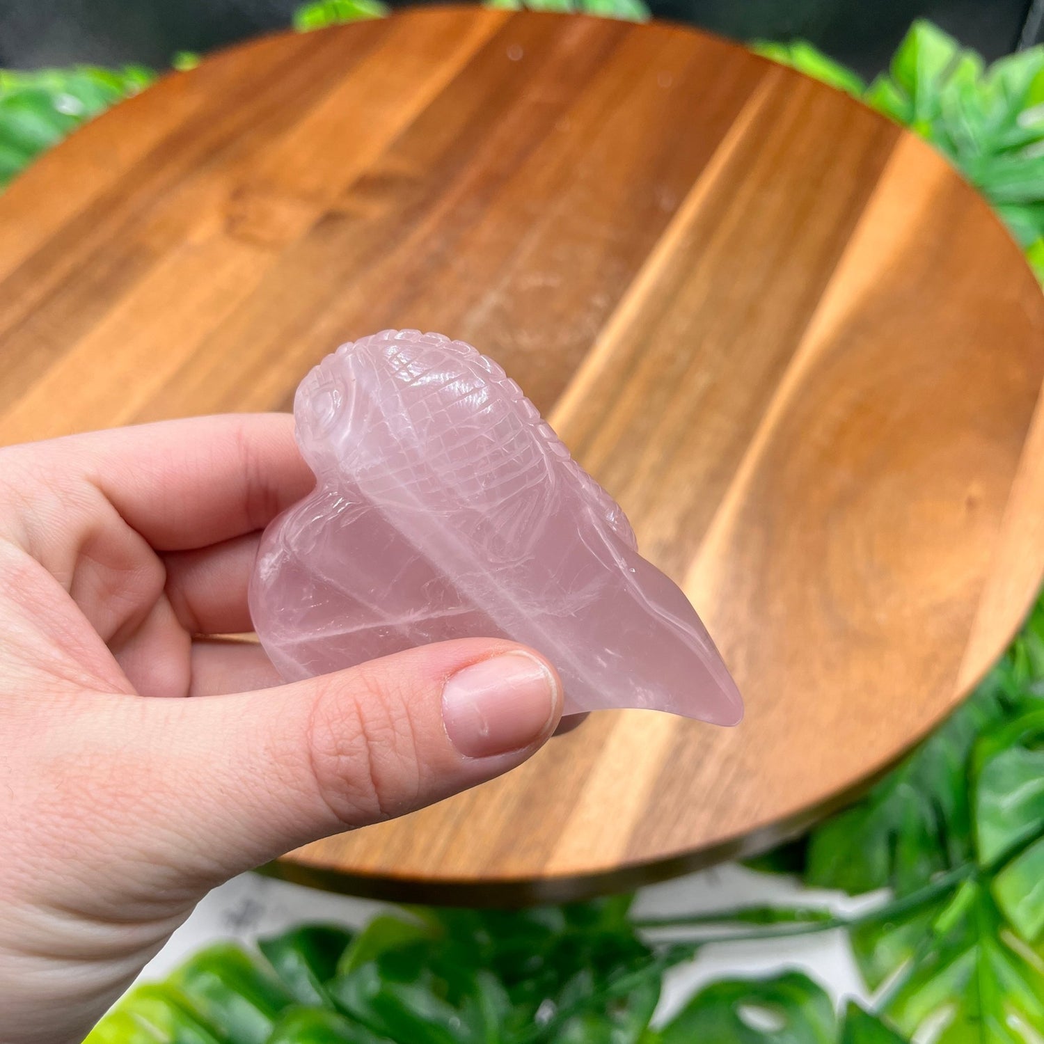 Rose Quartz Mini Fish Carving - Sage & Magic