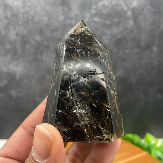 Rutile in Smoky Quartz - Sage & Magic