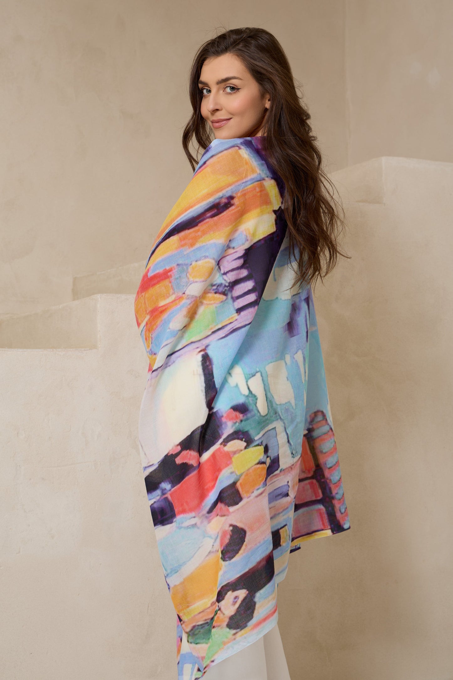 Harbour Days Printed Scarf