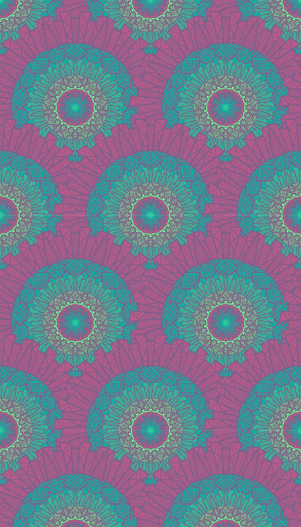 Sage & Magic Calming Mandala Digital Wallpaper - Sage & Magic