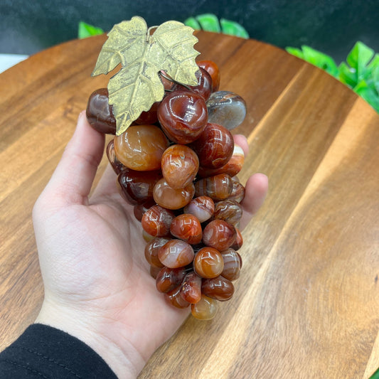 Sardonyx Grapes Carving - Sage & Magic