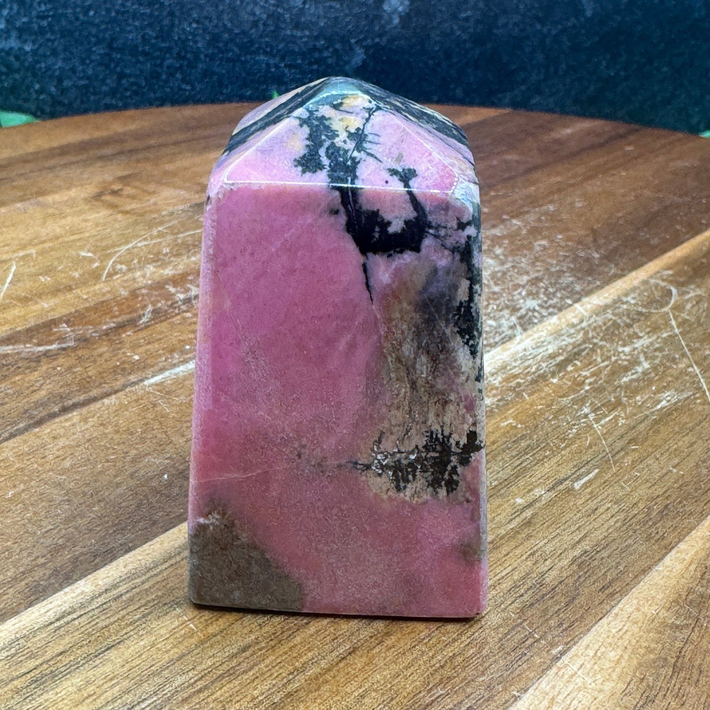 Short Chunky Rhodonite Tower - Sage & Magic