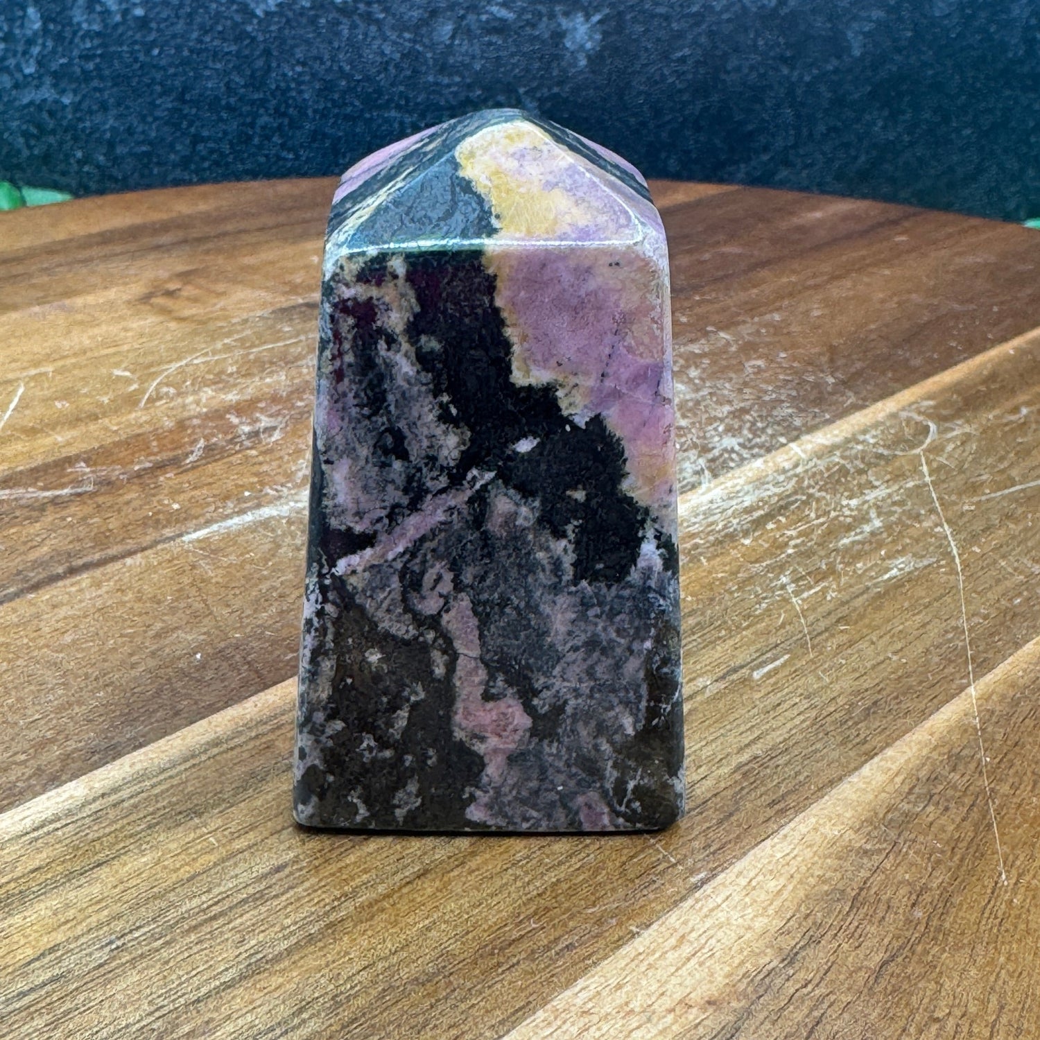 Short Chunky Rhodonite Tower - Sage & Magic