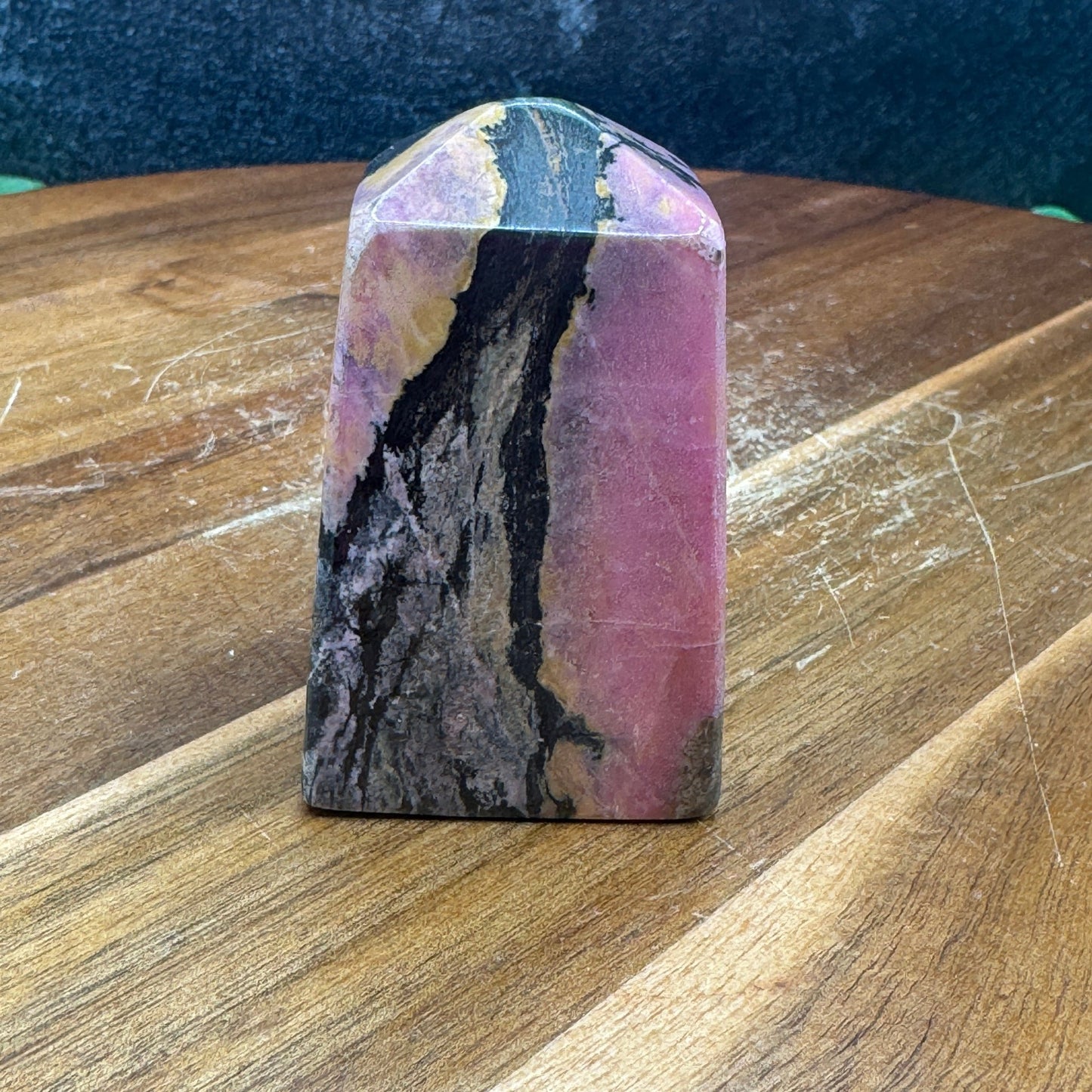 Short Chunky Rhodonite Tower - Sage & Magic