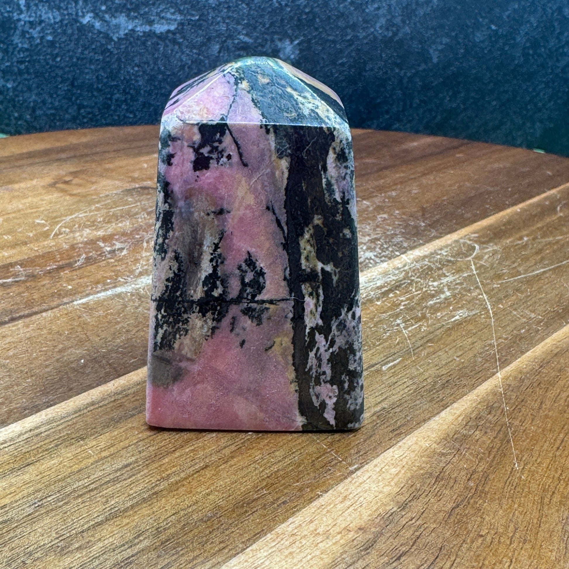 Short Chunky Rhodonite Tower - Sage & Magic