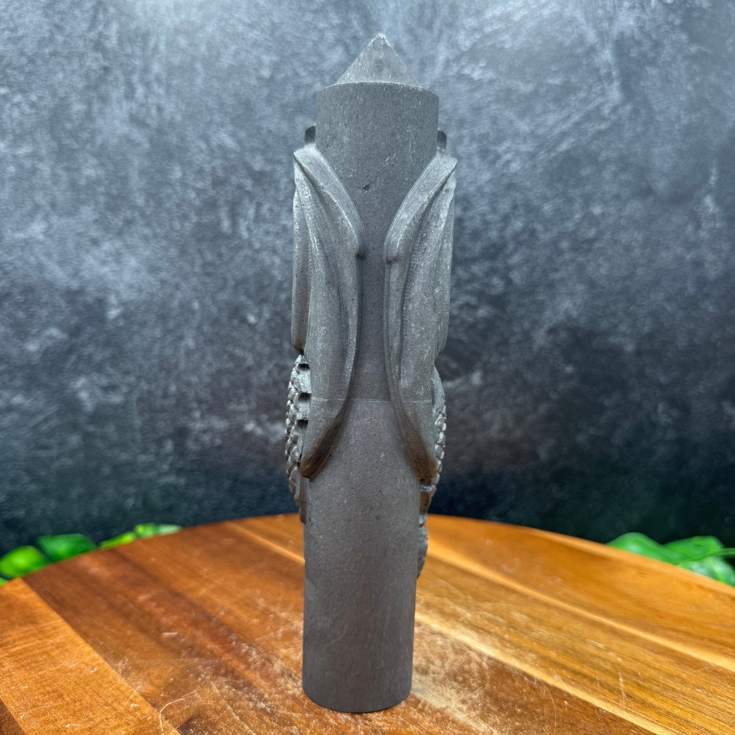 Shungite Dragon on Pointed Cylinder - Sage & Magic