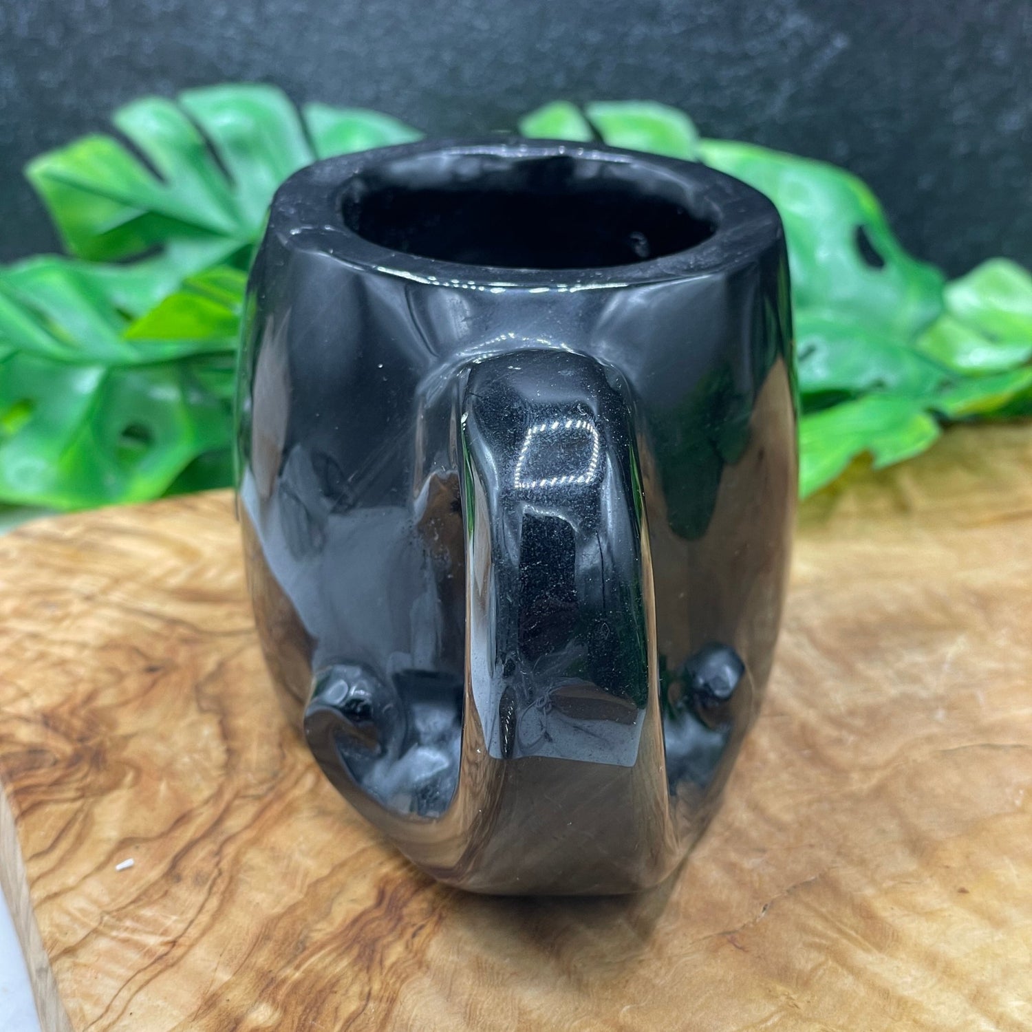 Silver Sheen Obsidian Skull Cup - Sage & Magic