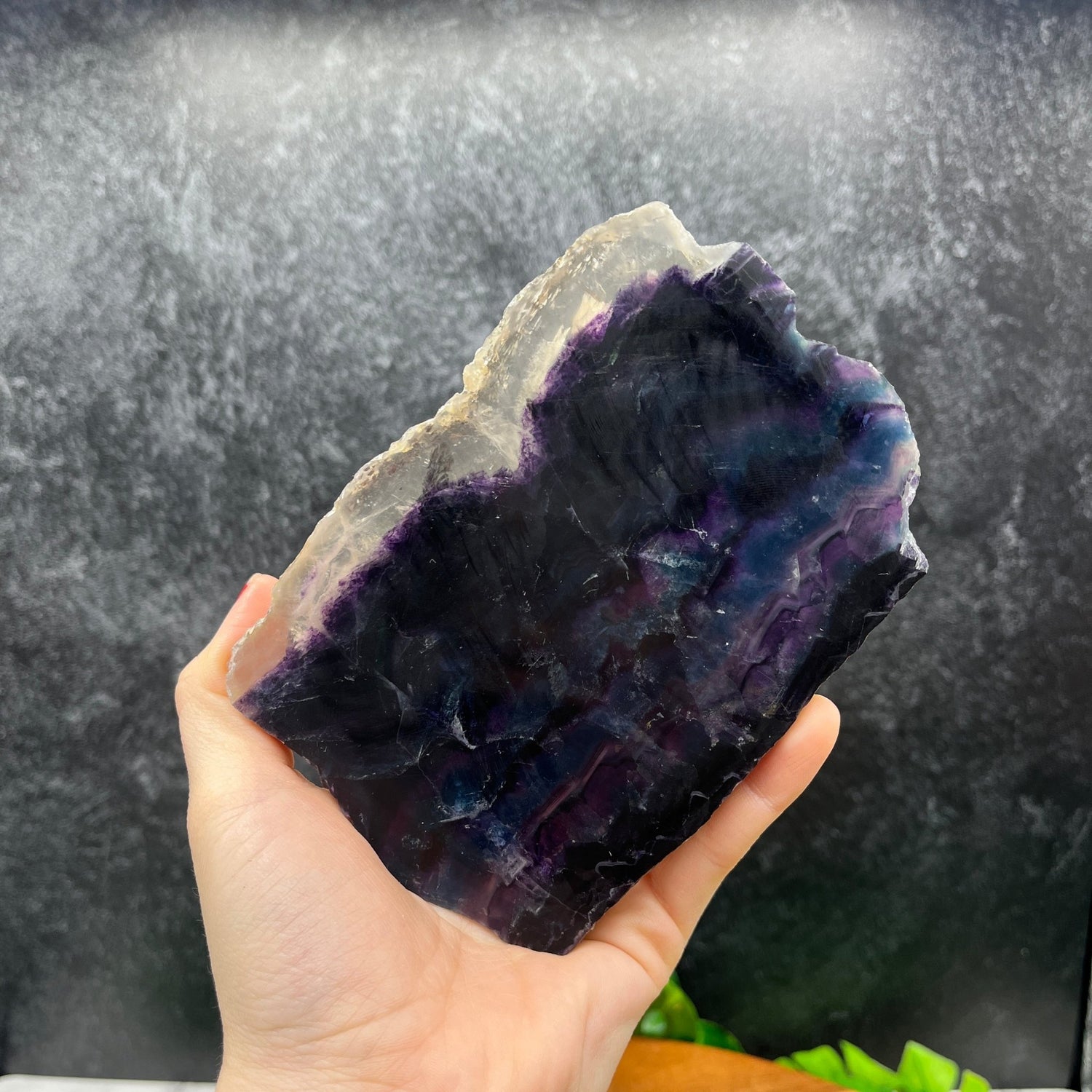 Small Rainbow Fluorite Slab - Sage & Magic