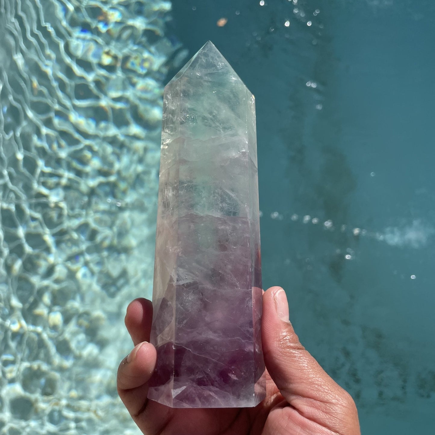 Small Rainbow Fluorite Tower - Sage & Magic