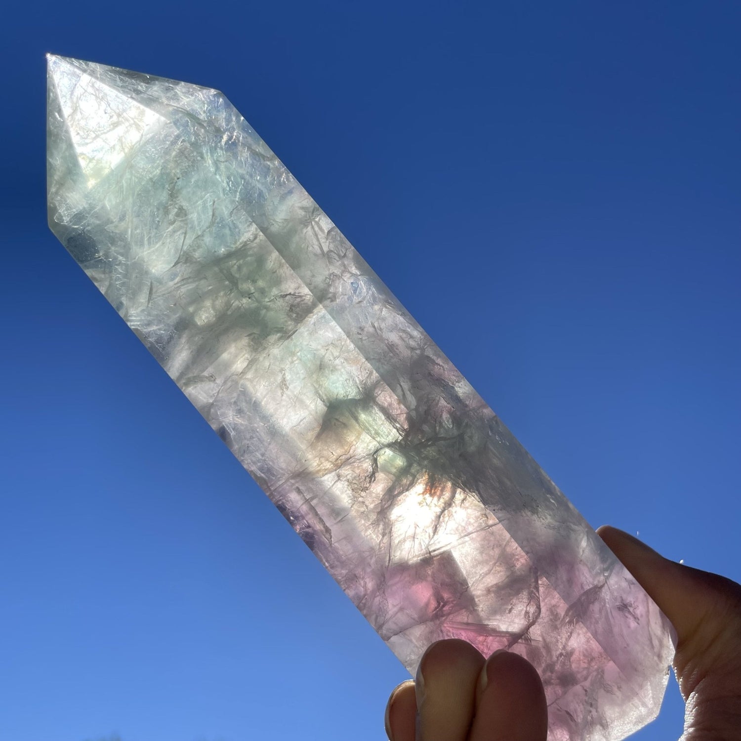 Small Rainbow Fluorite Tower - Sage & Magic