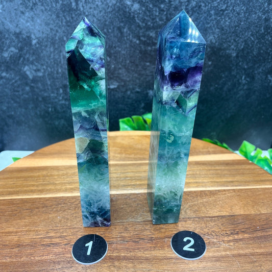 Snow Fluorite Tower - Sage & Magic