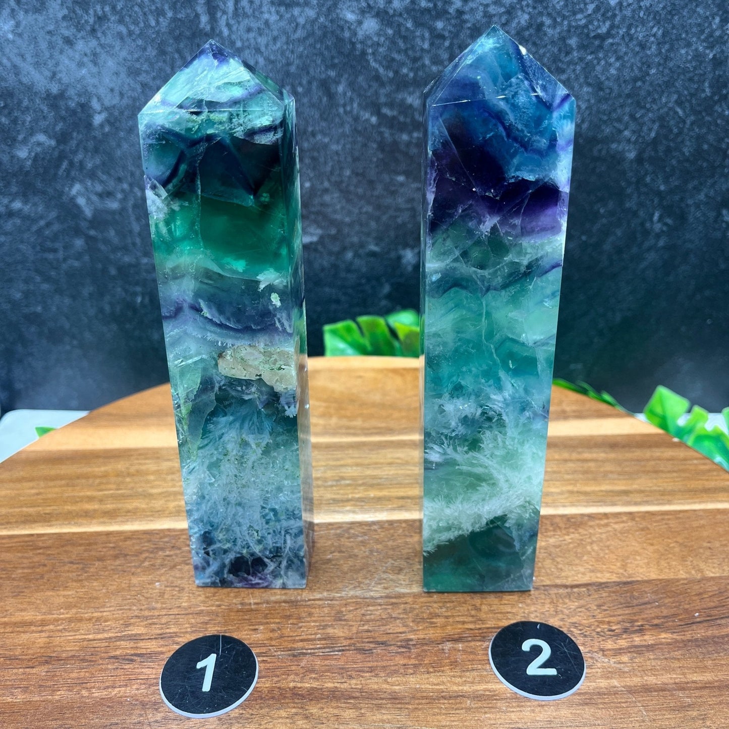 Snow Fluorite Tower - Sage & Magic