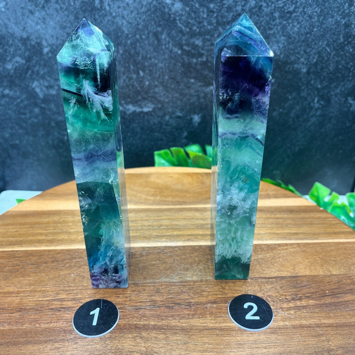 Snow Fluorite Tower - Sage & Magic