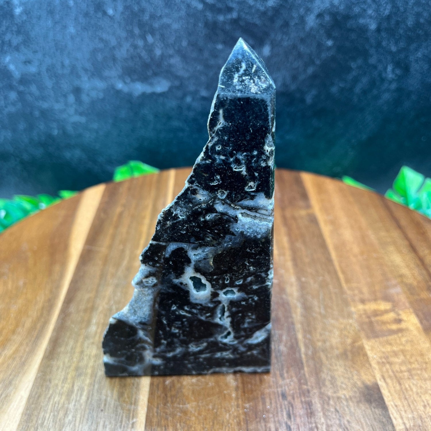 Sphalerite Black Druzy Skull Tower - Sage & Magic