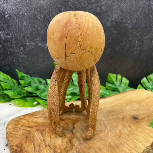 Tamarind Wood Cthulhu Skull Carving - Sage & Magic