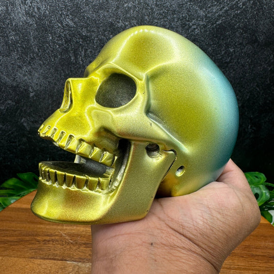 Teraherz Titanium Aura Skull - Sage & Magic