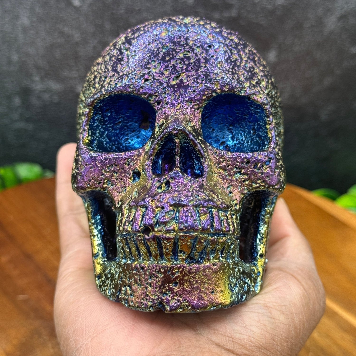 Titanium Aura Skull - Sage & Magic