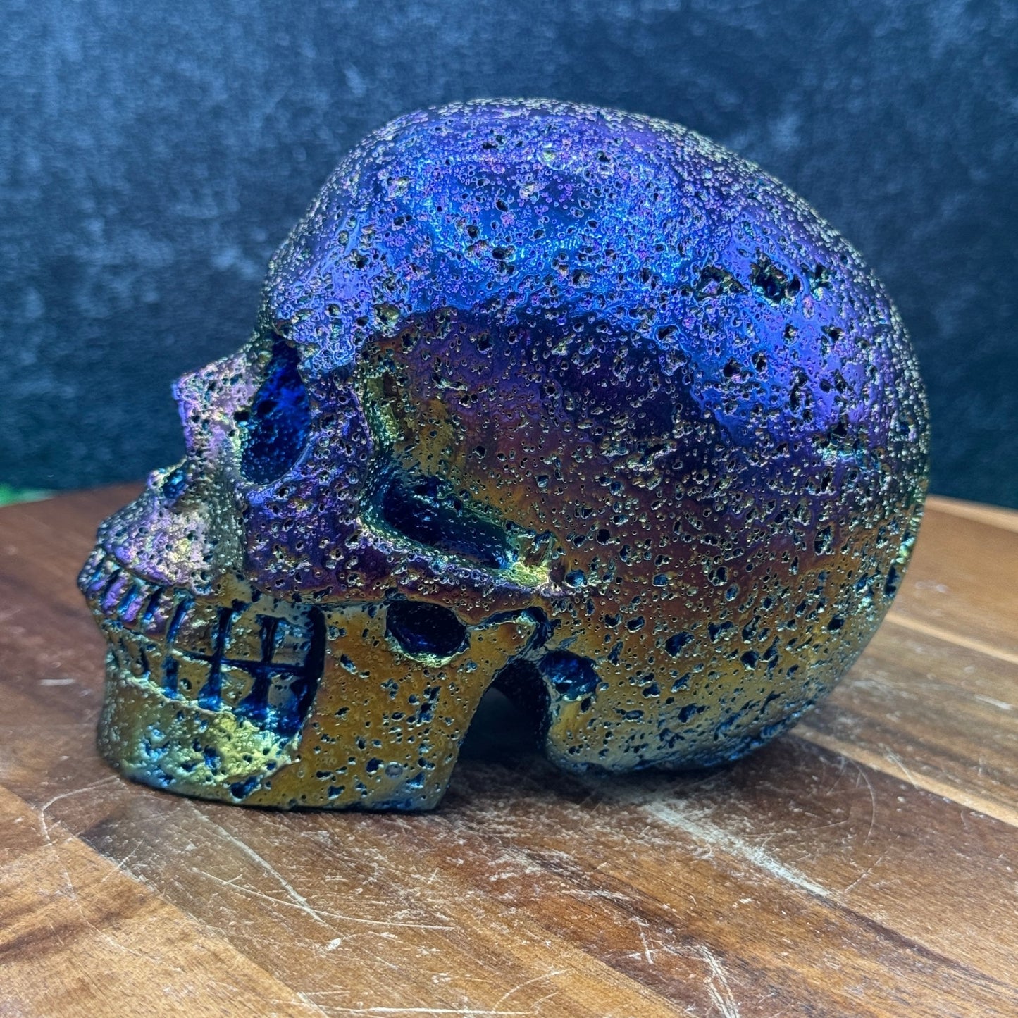 Titanium Aura Skull - Sage & Magic