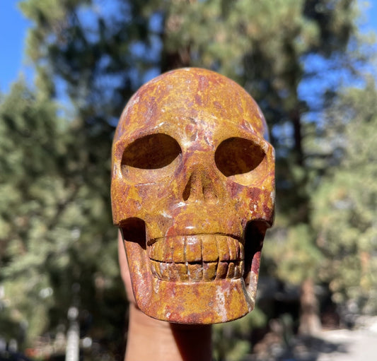 Van Gogh Jasper Skull - Sage & Magic