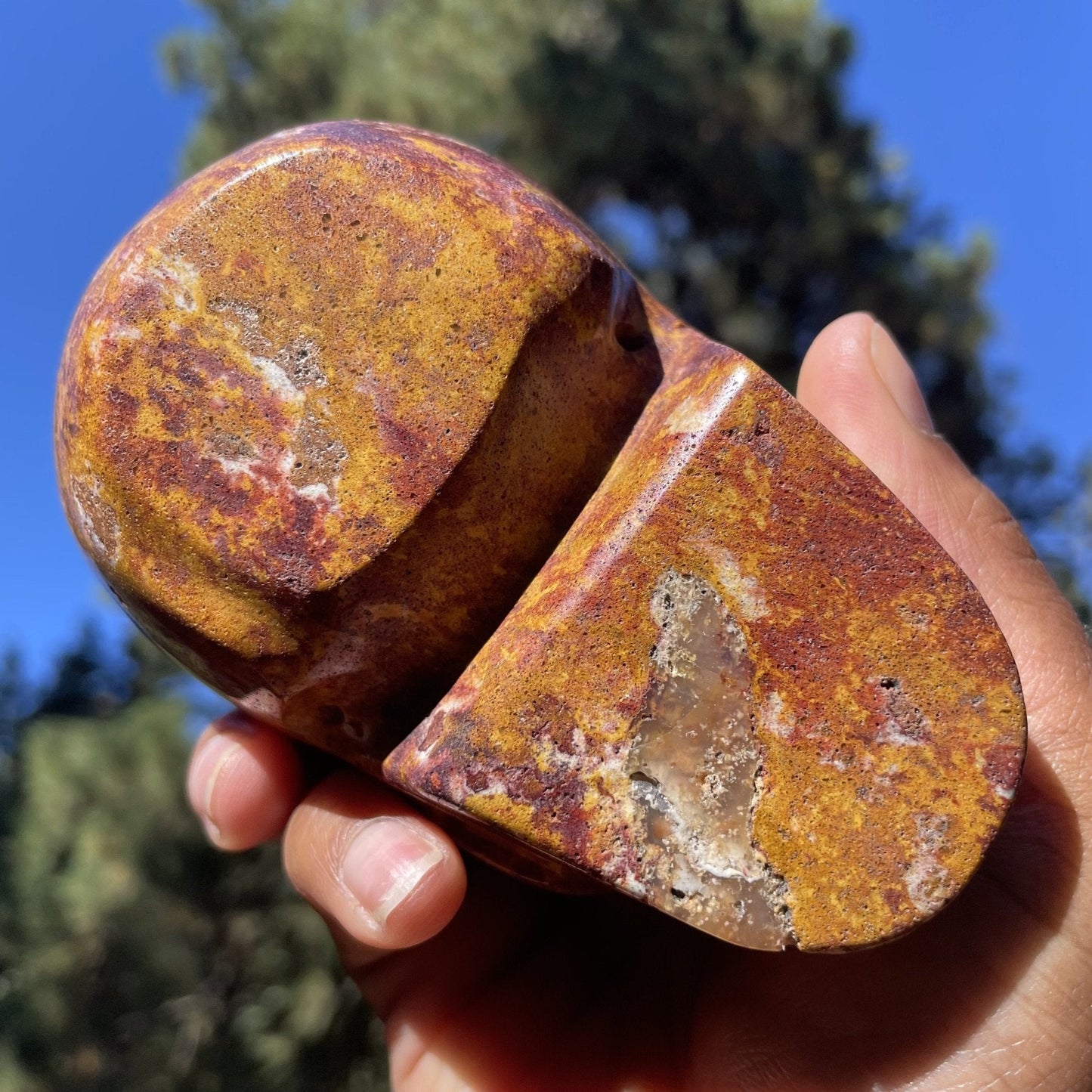 Van Gogh Jasper Skull - Sage & Magic
