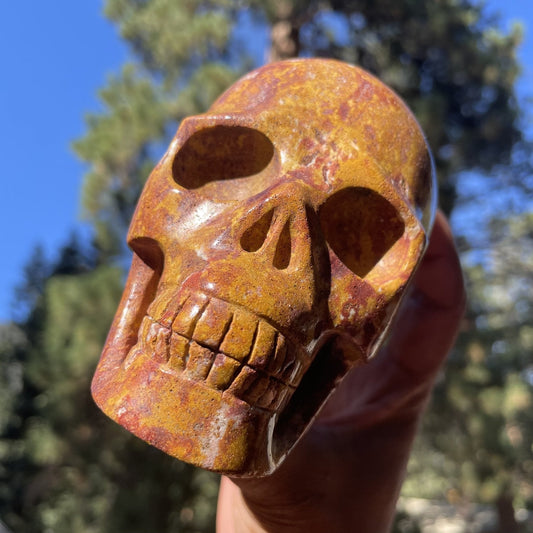 Van Gogh Jasper Skull - Sage & Magic