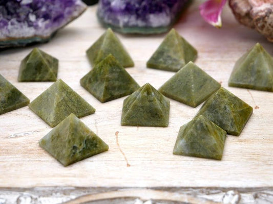 Vesuvianite Pyramids - Sage & Magic