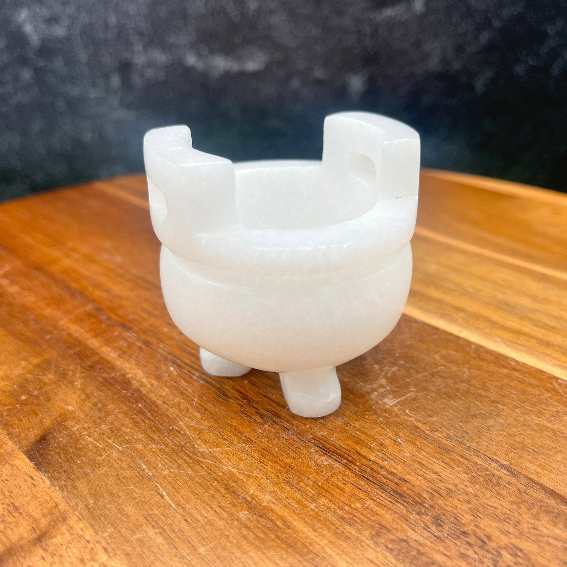 White Jade Mini Cauldron - Sage & Magic