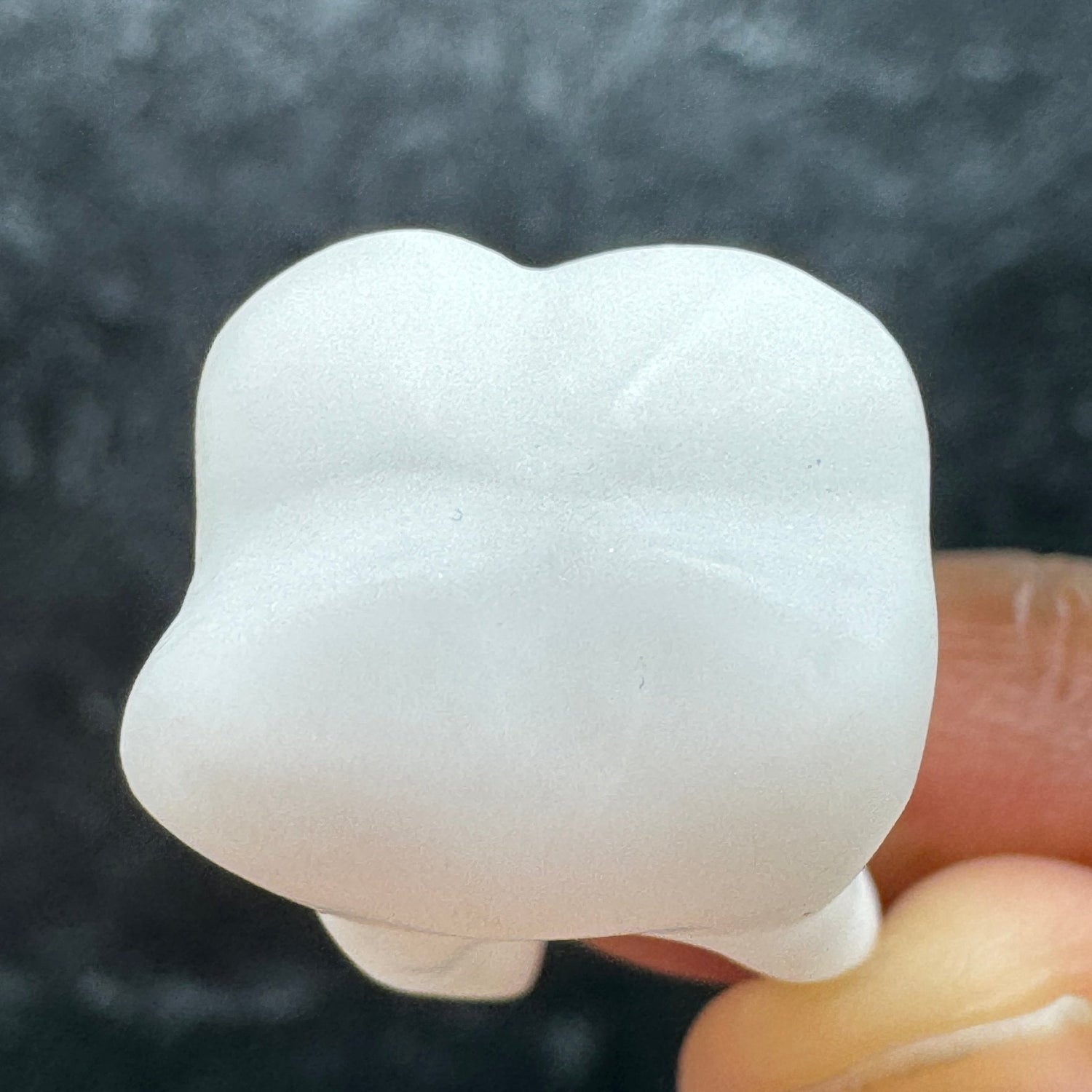 White Jade Tooth Carving - Sage & Magic