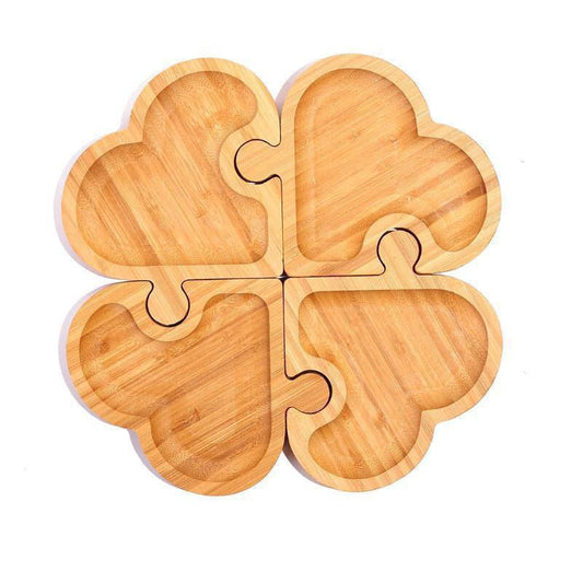 Wooden Clover Four Piece Bowl - Sage & Magic