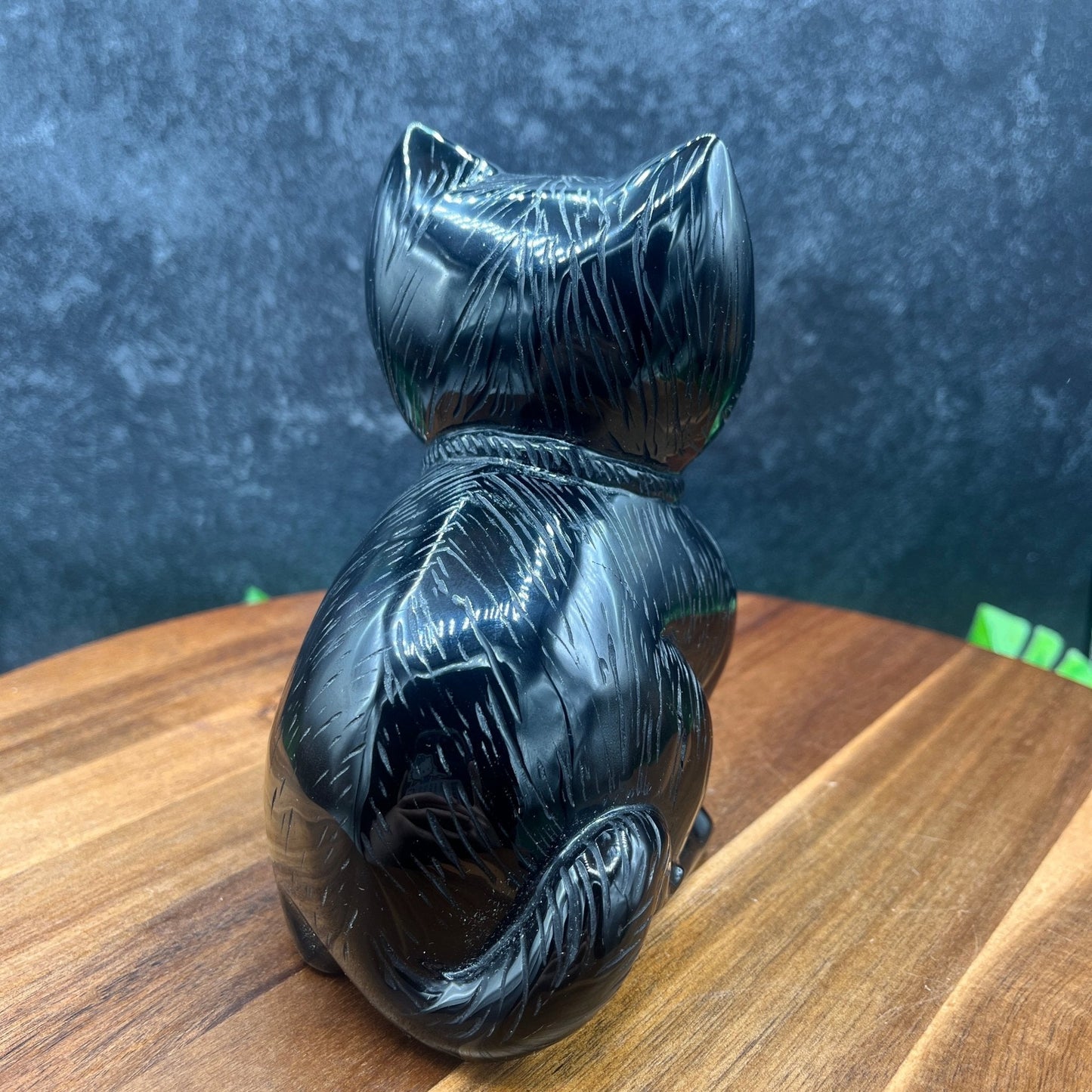 XL Black Obsidian Cat - Sage & Magic