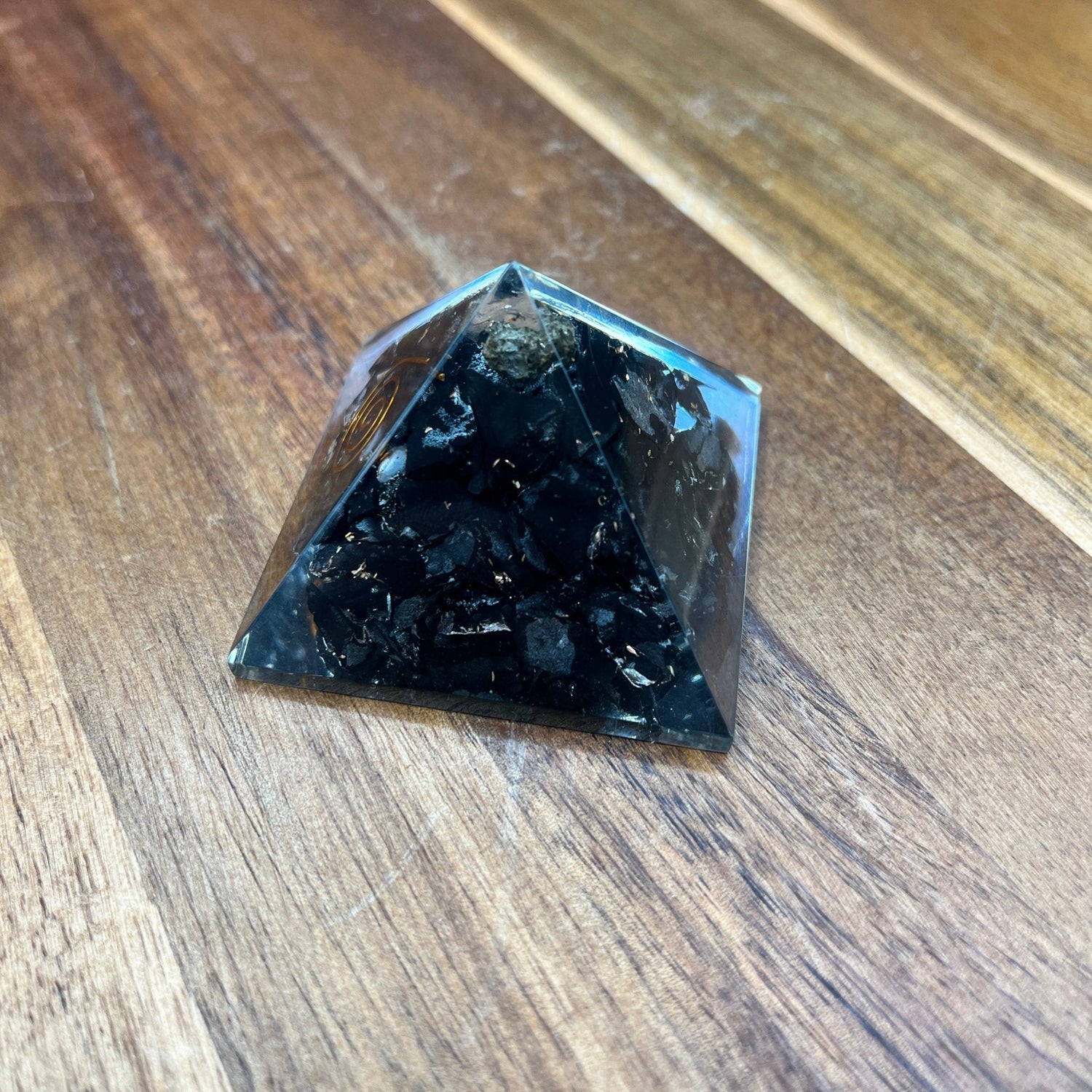 XL Black Obsidian Orgone Pyramid - Sage & Magic