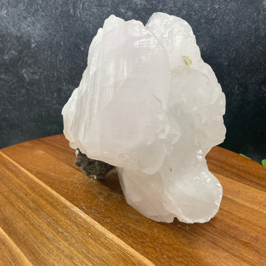 XL Bladed Mangano Calcite Specimen - Sage & Magic