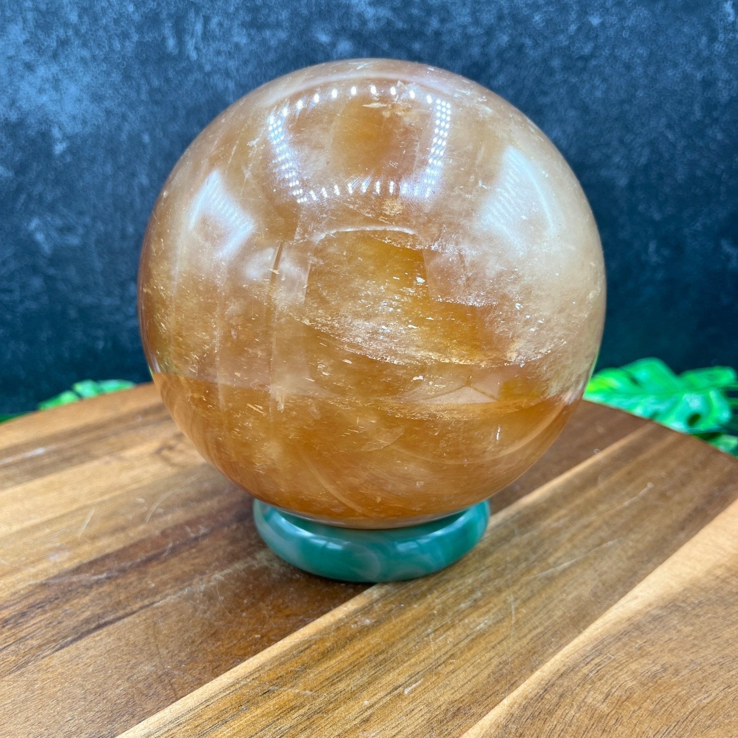 XL Honey Calcite Sphere - Sage & Magic