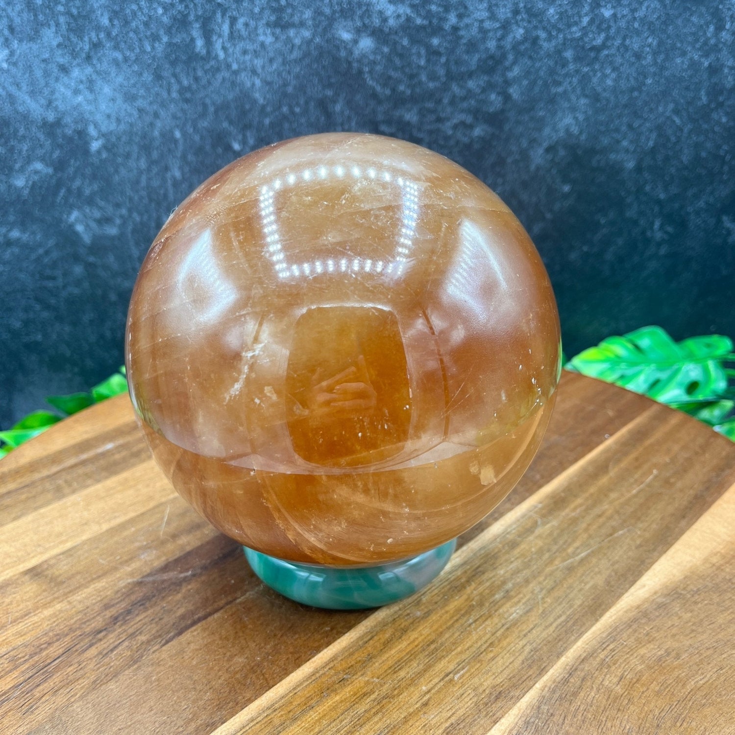 XL Honey Calcite Sphere - Sage & Magic