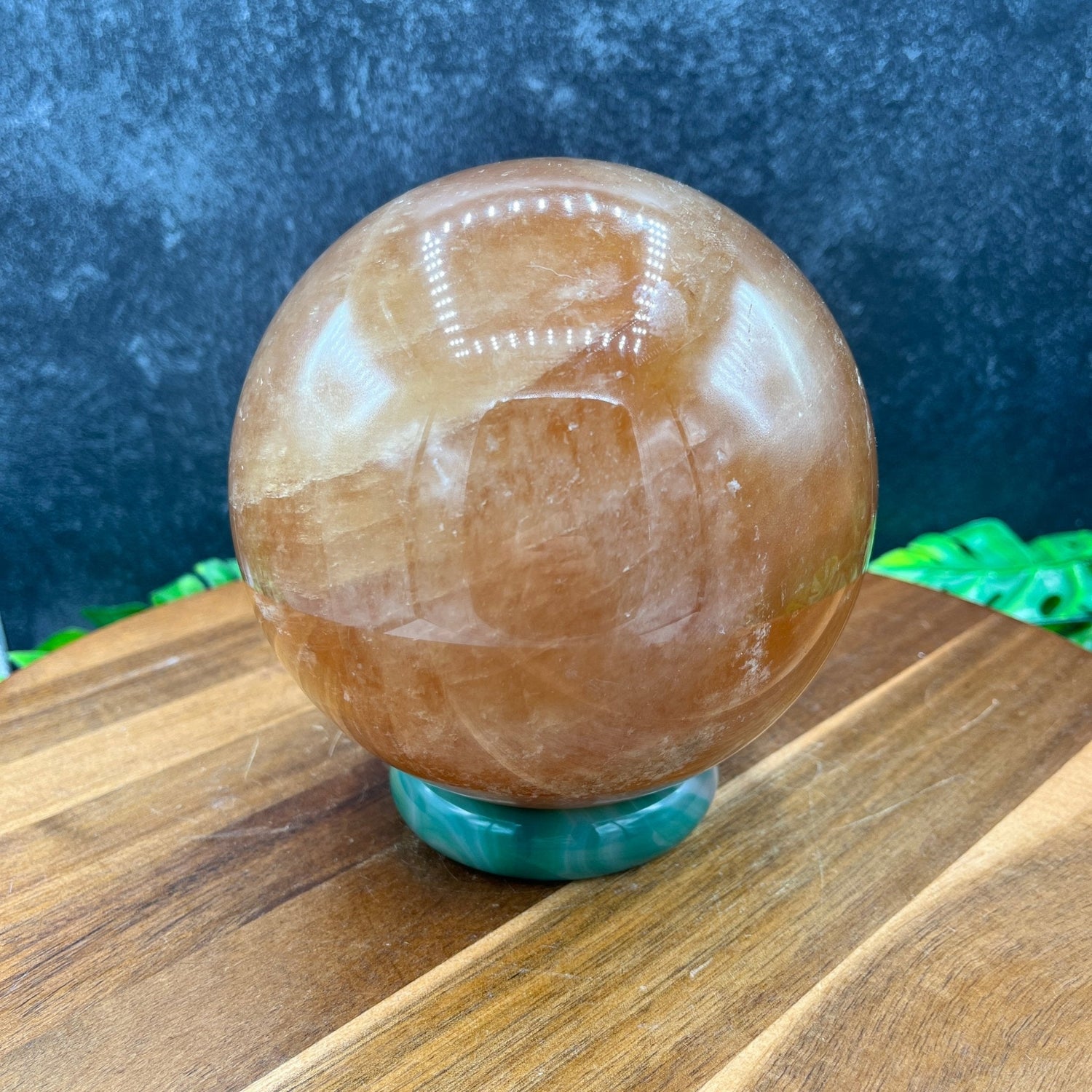 XL Honey Calcite Sphere - Sage & Magic