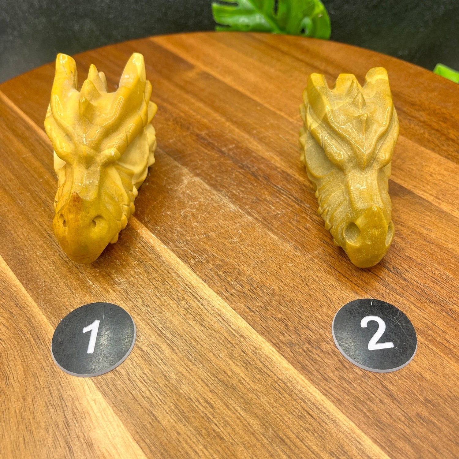 Yellow Mookaite Dragon Head - Sage & Magic