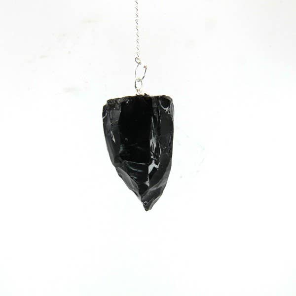 Raw Obsidian Pendulum