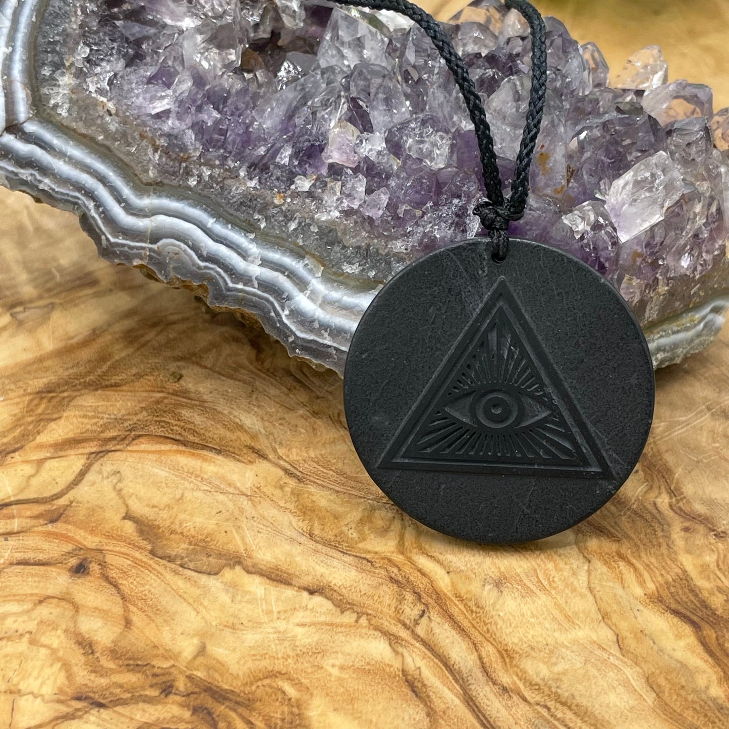 Eye of Providence Shungite Pendant