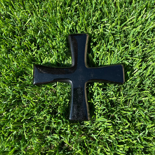 Black Obsidian Templar Cross
